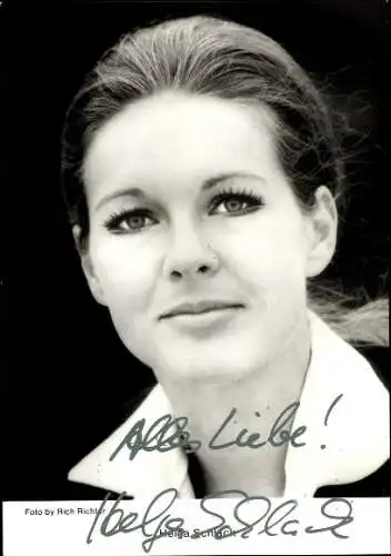 Ak Schauspielerin Helga Schlack, Portrait, Autogramm