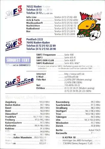 Ak Schauspieler Elmar Hörig, Portrait, Autogramm, SWF3