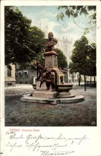 Ak Dortmund im Ruhrgebiet, Schüchtermann-Denkmal