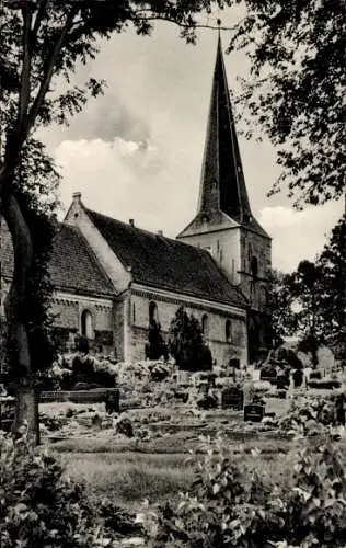 Ak Blexen Nordenham im Oldenburger Land, Evangelische Kirche