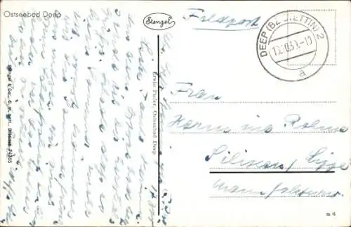 Ak Mrzeżyno Ostseebad Deep Pommern, Stürmische See, Mole