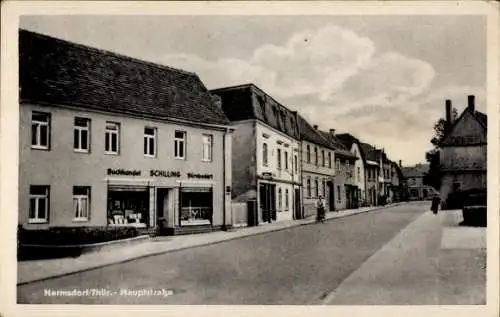 Ak Hermsdorf in Thüringen, Hauptstraße, Buchhandlung