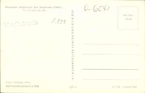 Ak Hainbücht Roda Stadtroda in Thüringen, Gasthof