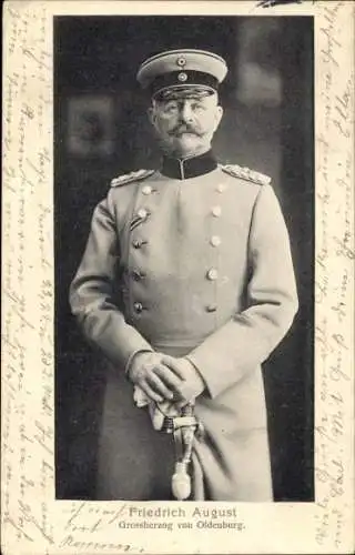 Ak Friedrich August, Großherzog von Oldenburg, Portrait in Uniform