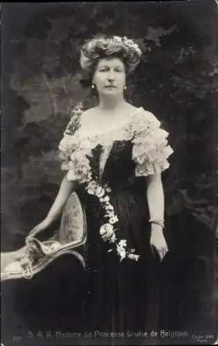 Ak Prinzessin Louise von Belgien, Ehefrau von Philipp von Sachsen-Coburg und Gotha