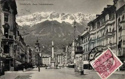 Ak Innsbruck in Tirol, Maria Theresien Straße