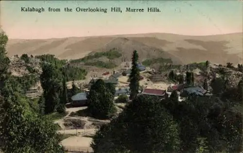 Ak Kalabagh Pakistan, Blick vom Aussichtshügel, Murree Hills