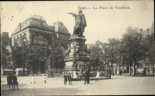 Ak Gent Gent Ostflandern, Freitagsplatz