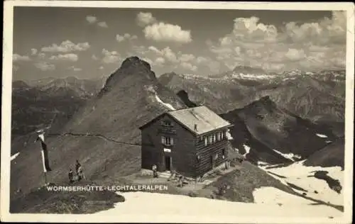 Ak Schruns in Vorarlberg, Wormser Hütte, Lechtaler Alpen, Landschaftspanorama