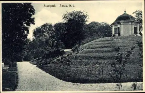 Ak Żary Sorau Niederlausitz Ostbrandenburg, Stadtpark