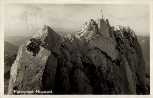 Ak Hohenaschau Aschau im Chiemgau Oberbayern, Kampenwand, Hauptgipfel