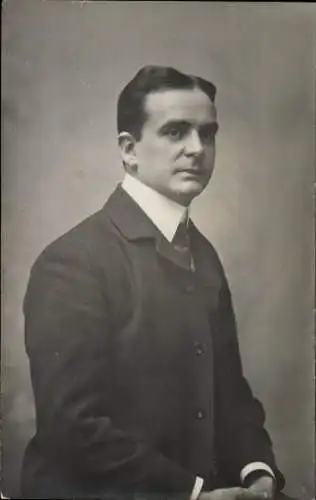 Ak Opernsänger Oscar Aigner, Portrait