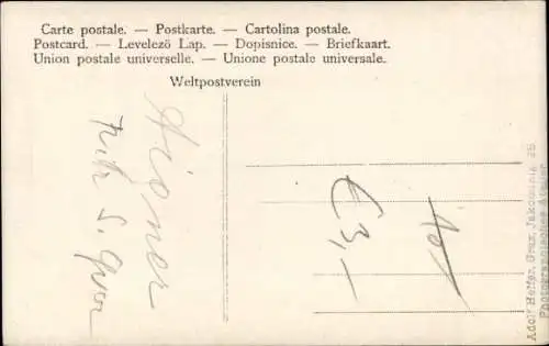 Ak Opernsänger Oscar Aigner, Portrait