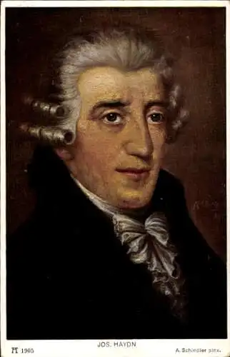 Künstler Ak Schindler, A., Komponist Joseph Haydn, Wiener Klassik, Portrait