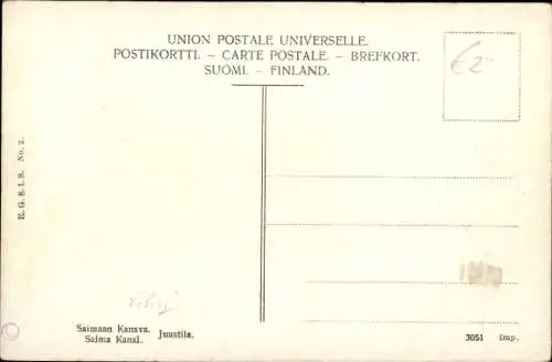 Ak Juustila Finnland, Saima Kanal