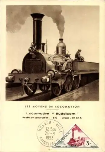 Maximum Ak Les Moyens de Locomotion, Locomotive Buddicom, 1843