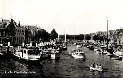 Ak Brielle Südholland, Maarlandse Hafen