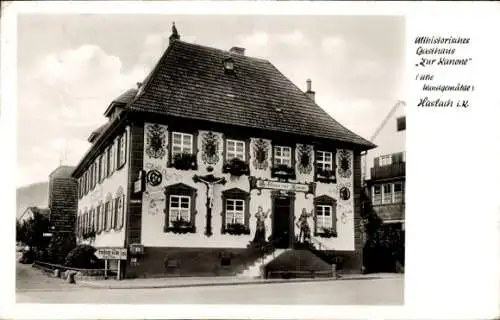 Ak Haslach im Kinzigtal Schwarzwald, Gasthaus "Zur Kanone"