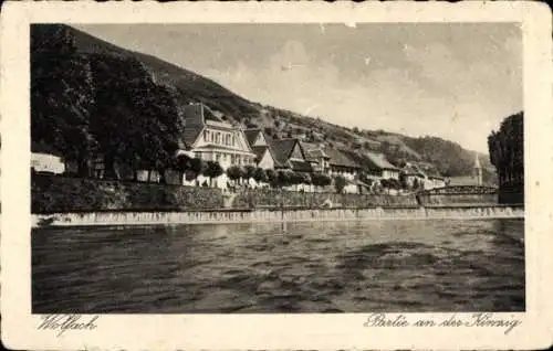 Ak Wolfach im Schwarzwald, Teilansicht, Kinzig