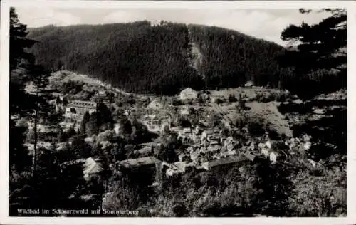 Ak Bad Wildbad im Schwarzwald, Gesamtansicht, Sommerberg