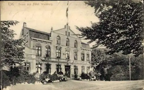 Ak Kiel, Hotel Waldburg