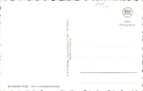 Ak Fulda in Hessen, Dom, Michaelskirche
