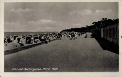 Ak Ostseebad Kühlungsborn West, Strand, Promenade, Strandkörbe