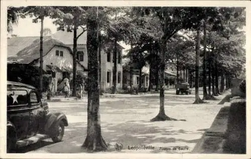 Ak Kinshasa Léopoldville DR Kongo Zaire, Avenue de Gaulle