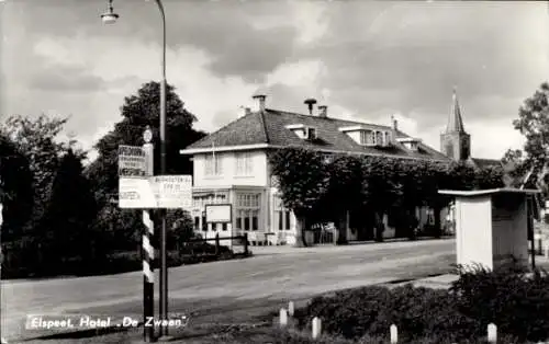 Ak Elspeet Gelderland, Hotel De Zwaan