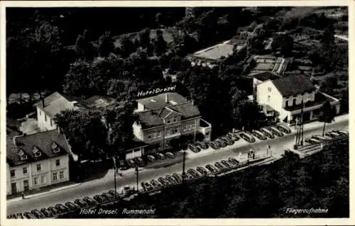 Ak Rummenohl Hagen in Westfalen Ruhrgebiet, Fliegeraufnahme vom Hotel Dresel