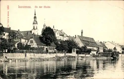 Ak Lunzenau in Sachsen, an der Mulde