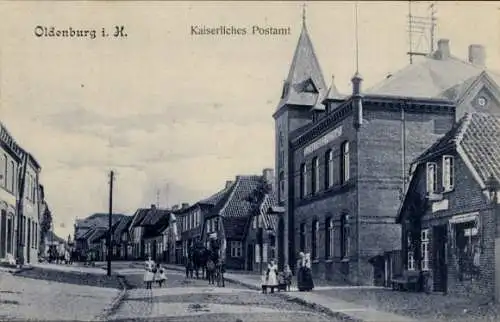 Ak Oldenburg in Holstein, Kaiserliches Postamt