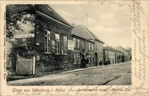 Ak Oldenburg in Holstein, Gasthaus Holsteinisches Haus