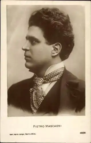 Ak Schauspieler Pietro Mascagni, Portrait