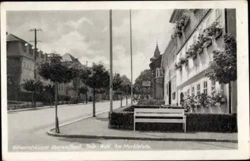 Ak Oberweißbach Thüringen, Blick auf den Marktplatz