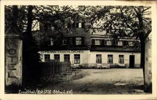 Ak Ernstthal am Rennsteig Lauscha in Thüringen, Hotel Rennsteigschlößchen