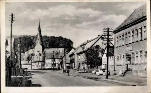 Ak Niedersachswerfen Harztor in Thüringen, Straßenpartie, Gasthof