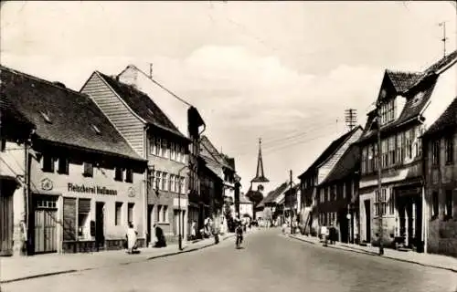 Ak Kölleda in Thüringen, Straße der Deutsch Sowjetischen Freundschaft, Fleischerei Hoffmann