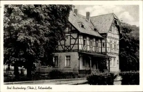 Ak Rastenberg im Kreis Sömmerda Thüringen, Blick auf den Felsenkeller