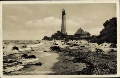 Ak Orth Insel Fehmarn, Leuchtfeuer Flügge