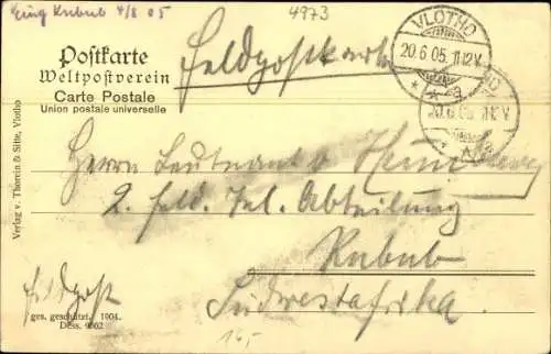 Ak Vlotho an der Weser, Gesamtansicht