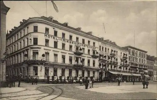 Ak Koblenz in Rheinland Pfalz, Hotel zum Riesen Fürstenhof, Gasthof, Rheinzollstraße