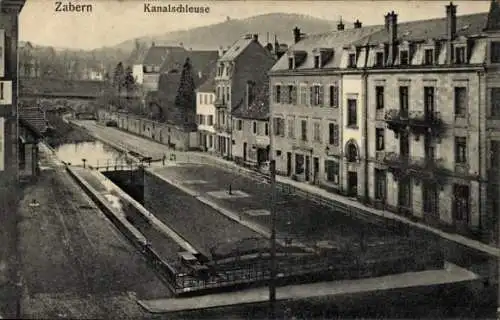 Ak Saverne Zabern Elsass Bas Rhin, Kanalschleuse