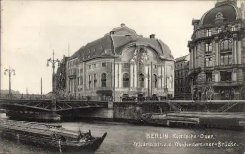 Ak Berlin Mitte, Komische Oper, Friedrichstraße