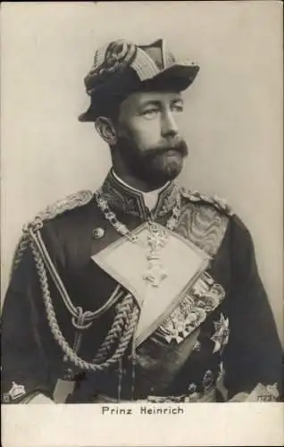 Ak Großadmiral Prinz Heinrich von Preußen, Portrait in Uniform, Orden