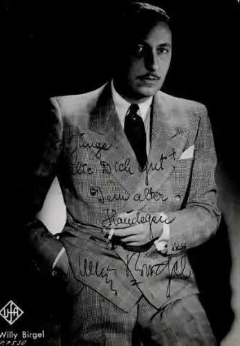 Ak Schauspieler Willy Birgel, Portrait, Autogramm