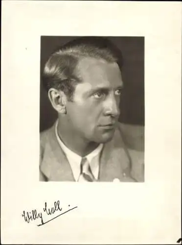 Ak Schauspieler Willy Moll, Portrait, Autogramm