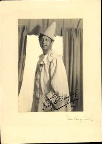 Ak Schauspieler Fritz Berghof, Autogramm