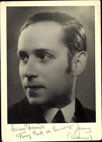 Ak Schauspieler Jonny Antonius, Portrait, Autogramm