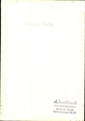 Ak Schauspieler Alfred Jork, Portrait, Autogramm